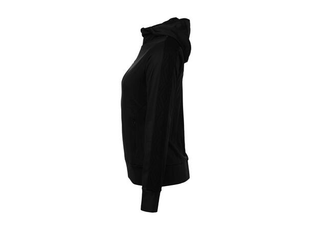 UMBRO Flex Full Zip Hood W Sort 40 Jakke med hette i resirkulert polyester 