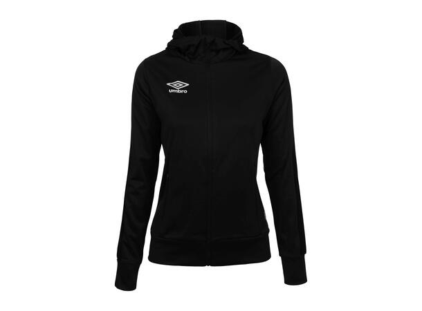 UMBRO Flex Full Zip Hood W Sort 44 Jakke med hette i resirkulert polyester 