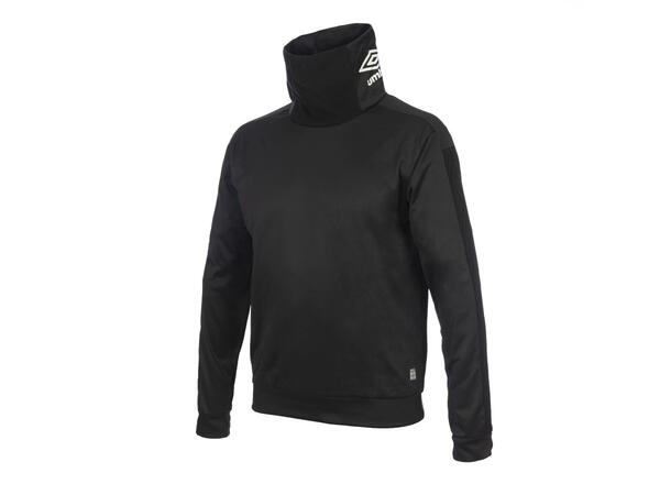 UMBRO Flex High Neck Sweater Sort XS Høyhalset genser i resirkulert polyester 