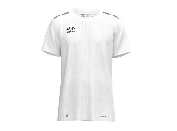 UMBRO UX Pro SS Jsy Jr Hvit/Sort 128 Flott kortermet spillertrøye junior 