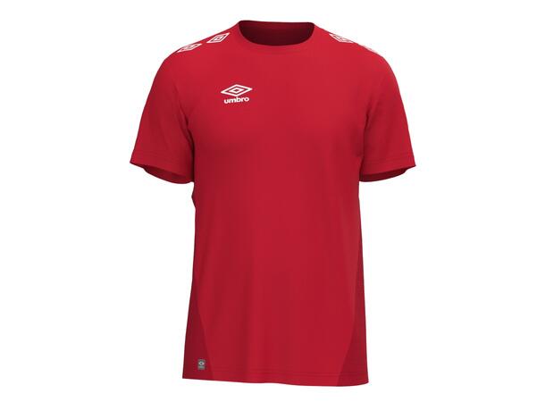 UMBRO UX Pro Trn Tee Rød/Hvit S Teknisk trenings t-skjorte 