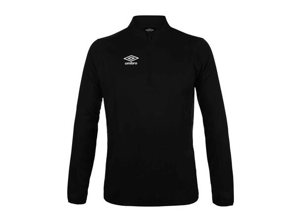 UMBRO Liga Half Zip jr Sort 128 Treningsgenser med glidelås til junior 