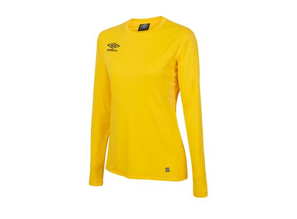UMBRO Liga LS Jersey W Gul 40 Flott langermet spillertrøye til dame 