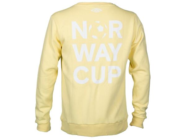 UMBRO NC Crew Neck Sweater Gul XS Spesial rundhalset genser 
