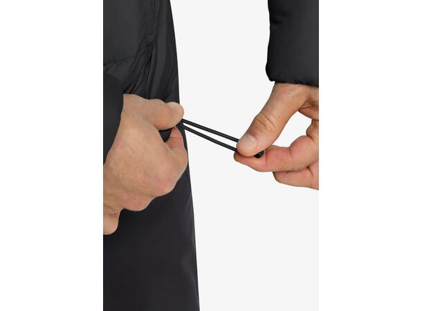 JW Ather Down Hoody M Rds Sort L Jack Wolfskin Lett dunjakke med hette 