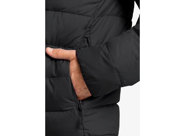 JW Ather Down Hoody M Rds Sort L Jack Wolfskin Lett dunjakke med hette 