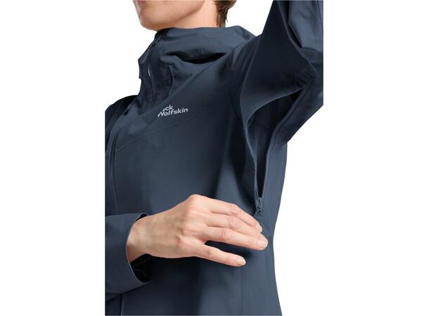 JW Highest Peak 3L Jkt W Marine M Jack Wolfskin Skalljakke til dame 