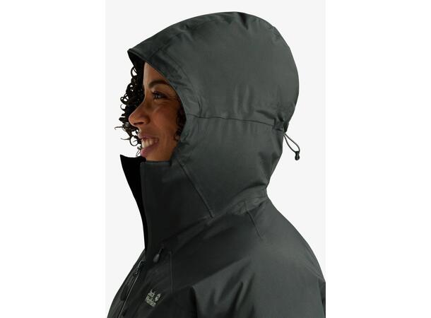JW Icecape 2L Down Ins Jkt W Grønn M Jack Wolfskin Lang Dunisolert Jakke dame 