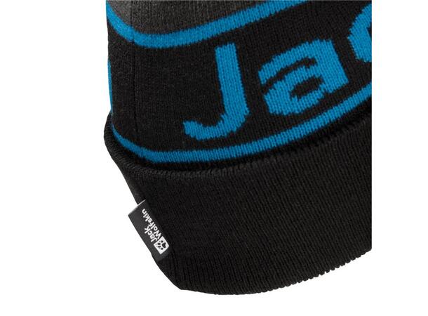 JW Jack Beanie Sort M Jack Wolfskin Strikket lue med dusk 