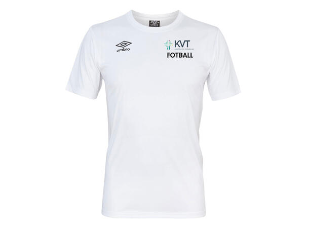 UMBRO KVT Fotball Core Poly Tee Hvit KVT Fotball Trenings T-shirt Senior
