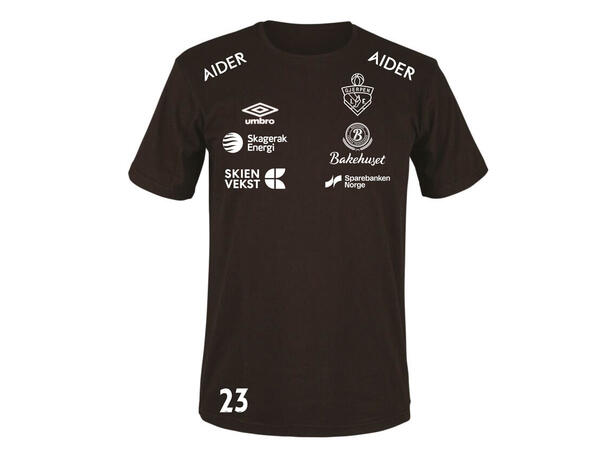 Gjerpen Elite Basic Tee SR Sort Gjerpen Bomulls t-skjorte Senior 