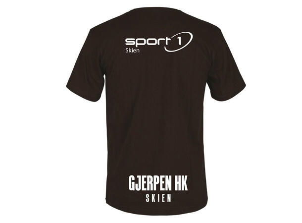 Gjerpen Elite Basic Tee SR Sort Gjerpen Bomulls t-skjorte Senior 