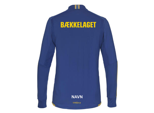 UMBRO BSK UX Elite Half Zip SR Blå/Gul Bækkelaget SK Treningsgenser Senior 