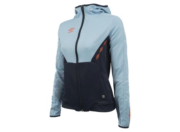 UMBRO Core Tech Hood Zip W Lys blå 42 Jakke med hette, i resirkulert polyester 