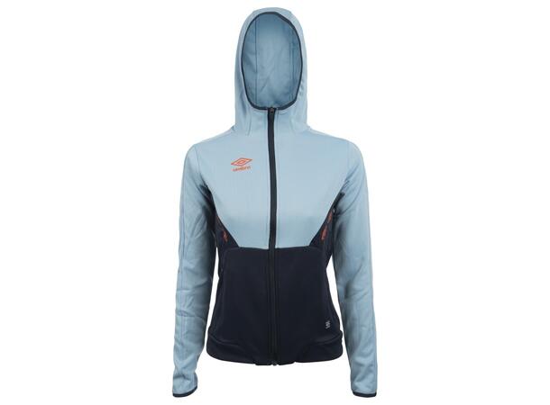 UMBRO Core Tech Hood Zip W Lys blå 42 Jakke med hette, i resirkulert polyester 