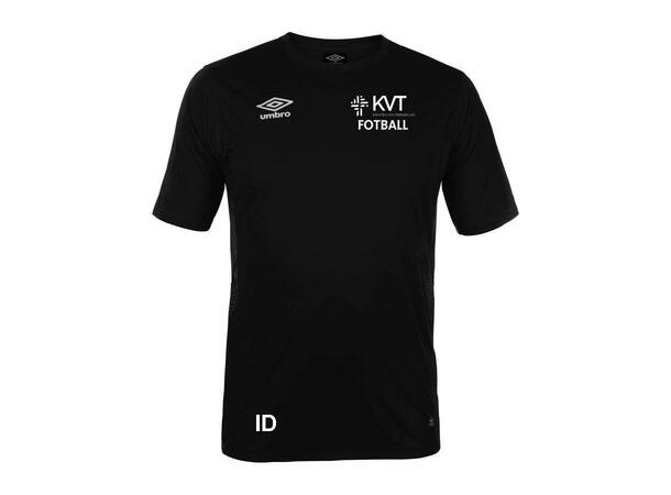 UMBRO KVT Fotball Cup SS Jersey Sort SR KVT Fotball Kort Arm Spillertrøye Senior 