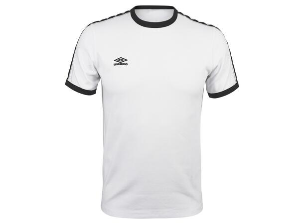 UMBRO Taped Ringer Tee Hvit S T-skjorte i bomull 