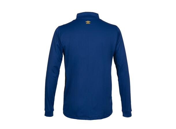 UMBRO UX Pro Half Zip Jr Blå/Gul 152 Treningsgenser med glidelås til junior 