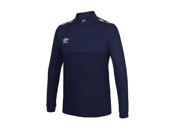 UMBRO UX Pro Half Zip Jr Marine/Hvit 164 Treningsgenser med glidelås til junior 