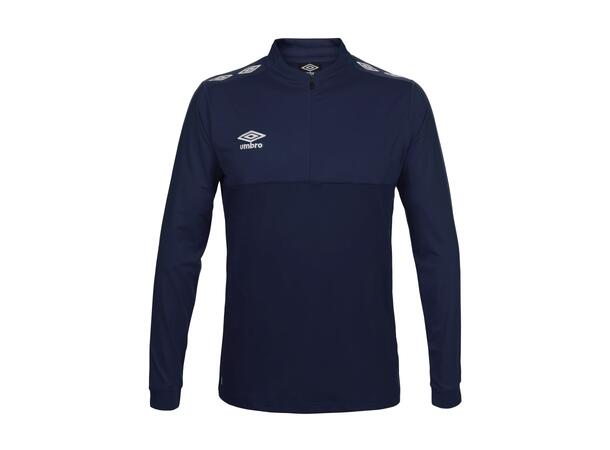 UMBRO UX Pro Half Zip Jr Marine/Hvit 164 Treningsgenser med glidelås til junior 