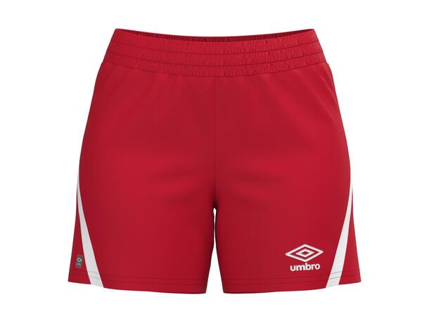 UMBRO UX Pro Shorts W Rød/Hvit 38 Flott spillershorts dame 
