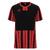 UMBRO Inter Strip Jsy SS Rød/Sort XL Stripet teknisk spillertrøye 