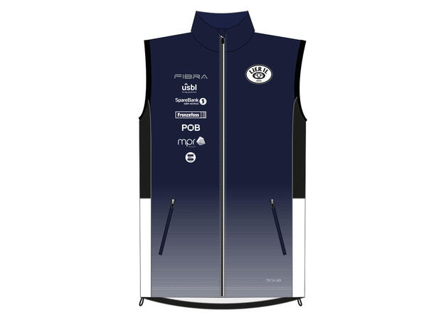 FIBRA Lier IL Tr. Vest Women Marine S Treningsvest  med sponsorlogoer 