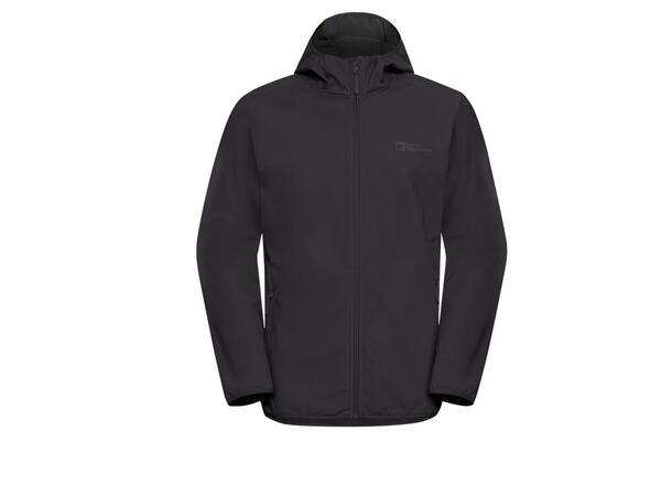 JW Bornberg Hoody M Sort L Jack Wolfskin Softshell Jakke 