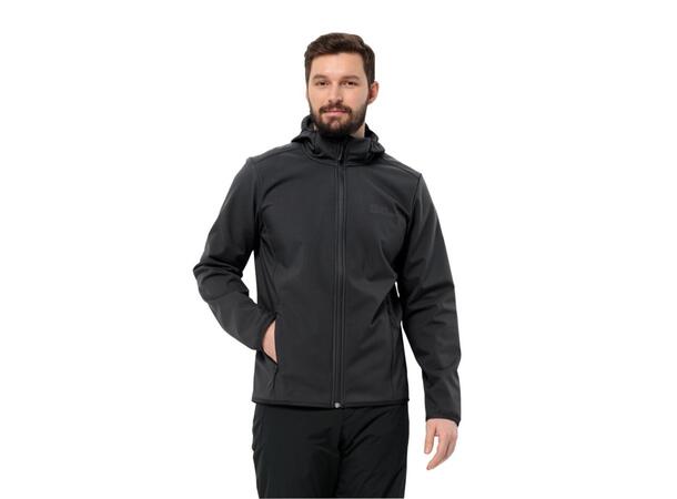 JW Bornberg Hoody M Sort L Jack Wolfskin Softshell Jakke 