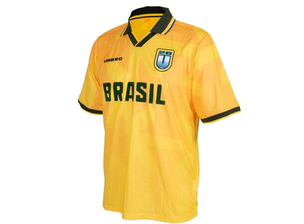 UMBRO Brazil Jersey Gul L Retro fotballskjorte 