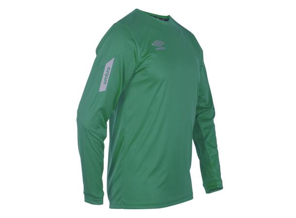 UMBRO Core LS Jersey jr Grønn 116 Teknisk langermet spillertrøye 