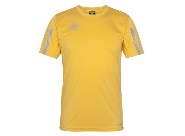 UMBRO Core SS Jersey Jr Gul 140 Teknisk kortermet spillertrøye 