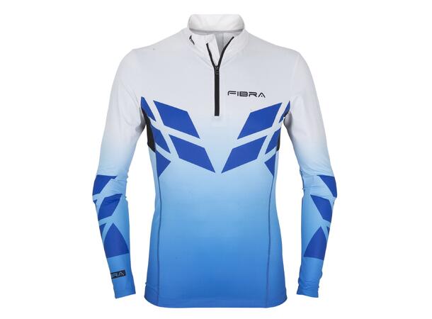 FIBRA Sync Ski Race Top Blå S Tettsittende langrennstrøye 