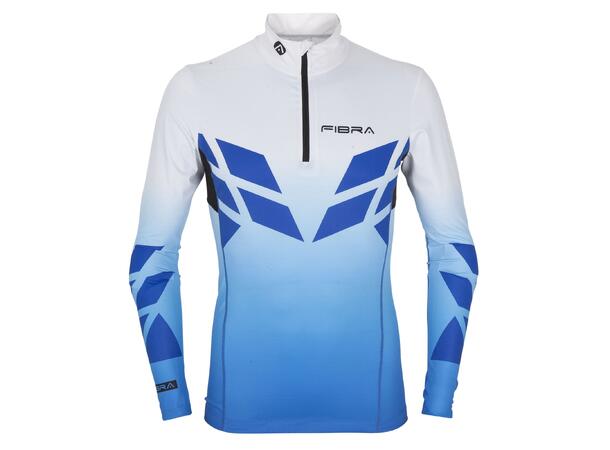 FIBRA Sync Ski Race Top Blå S Tettsittende langrennstrøye 
