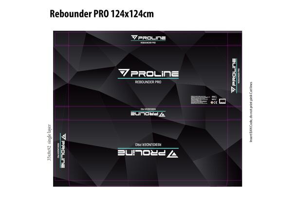 PROLINE Rebounder Pro 124x124cm Sort OS Rebounder med justerbar ramme 