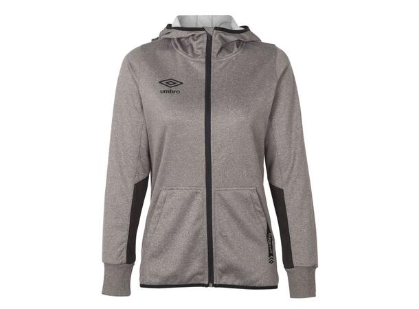UMBRO Core Tech Hood Zip W19 Mørk grå 34 Hettejakke med glidelås til dame 