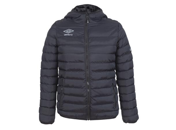 UMBRO Core Isopad Jacket Sort XS Vattert jakke med hette 
