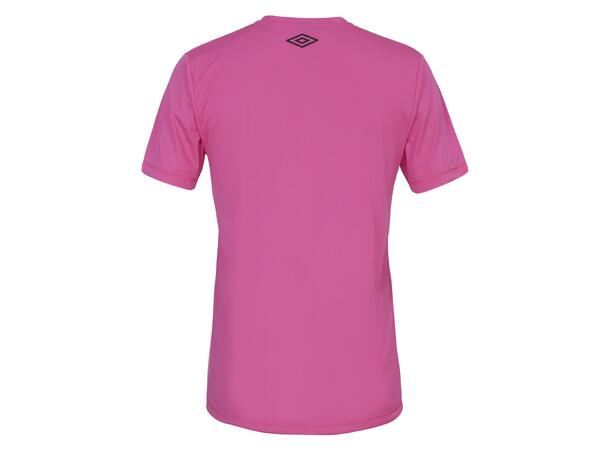 UMBRO Core Poly Tee jr Neonrosa 164 Enkel, tekniske polyestertrøye 