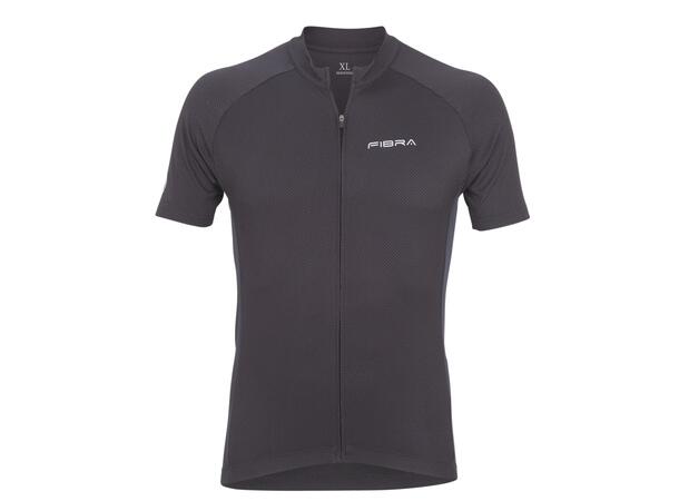 FIBRA Active Bike SS Jersey Sort S Sykkeltrøye i pustende stretch 