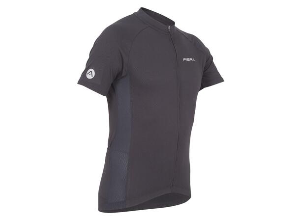 FIBRA Active Bike SS Jersey Sort S Sykkeltrøye i pustende stretch 