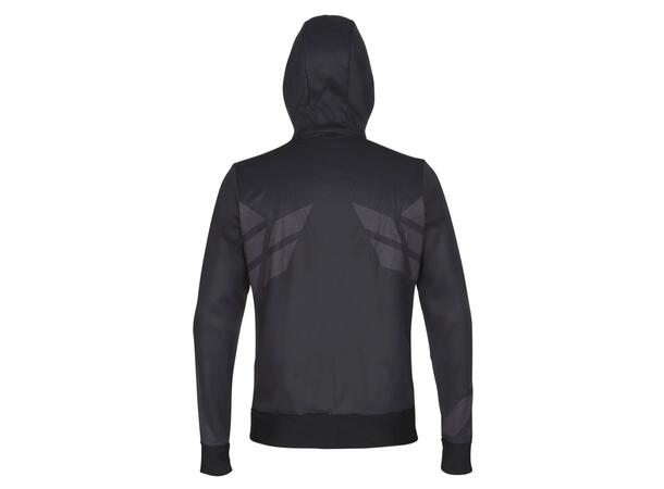 FIBRA Sync Hood Zip Sort S Hettejakke med børstet innside 