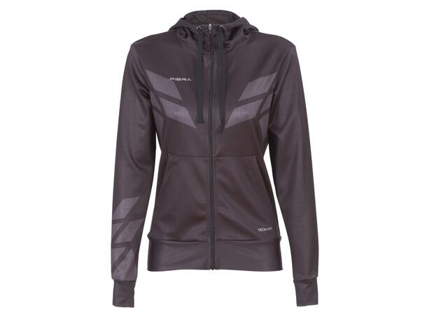 FIBRA Sync Hood Zip W Sort XS Hettejakke med børstet innside 