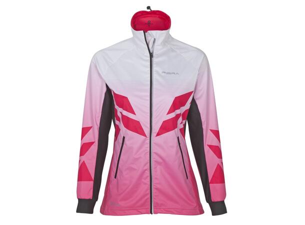 FIBRA Sync Hybrid Jacket W Rosa XS Treningsjakke med vindtett front 