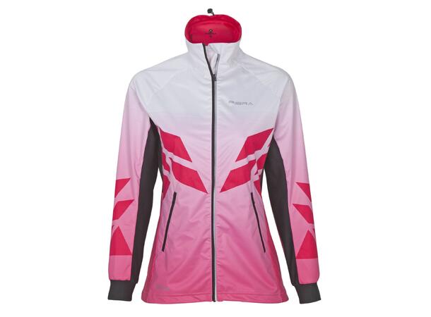 FIBRA Sync Hybrid Jacket W Rosa XS Treningsjakke med vindtett front 