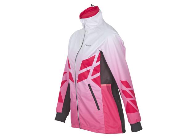 FIBRA Sync Hybrid Jacket W Rosa XS Treningsjakke med vindtett front 