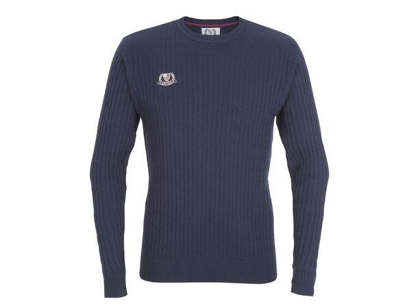 UMBRO Core Cable Knit Sweater Marine M Tynn, finstrikket fritidsgenser 