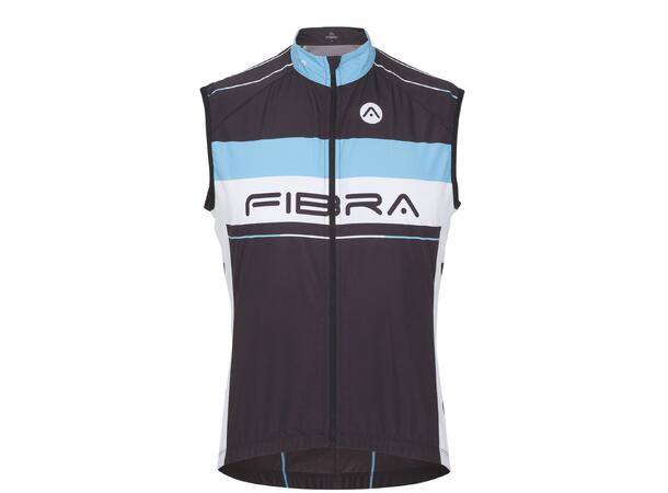 FIBRA Elite Bike Wind Vest Sort XL Vindtett sykkelvest 