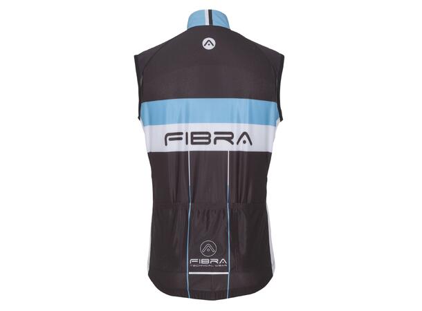 FIBRA Elite Bike Wind Vest Sort XL Vindtett sykkelvest 