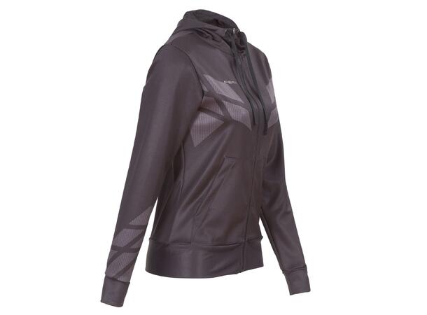 FIBRA Sync Hood Zip W Sort S Hettejakke med børstet innside 