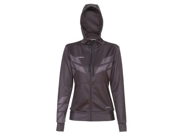 FIBRA Sync Hood Zip W Sort S Hettejakke med børstet innside 